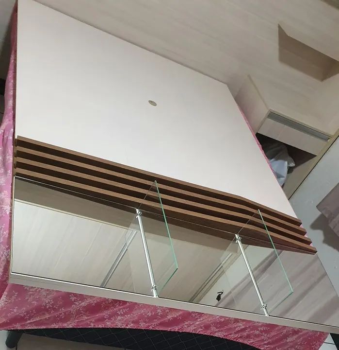 Painel para TV de MDF com espelho - Foto 3