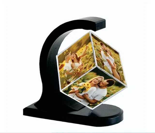 Porta Retrato - Cubo magnético faz um efeito flutuante com ajuda do imã,