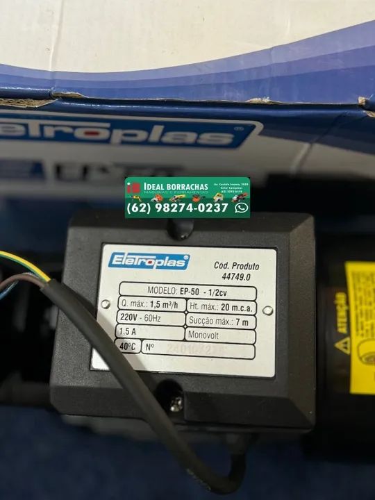 Bomba periferica 1/2 cv monofasico - Foto 3