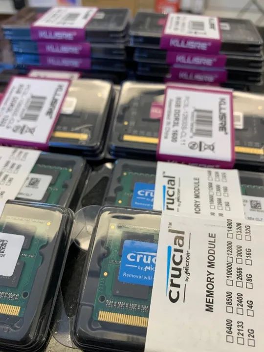 Memória DDR3 PC3L 4GB e 8GB para Notebook