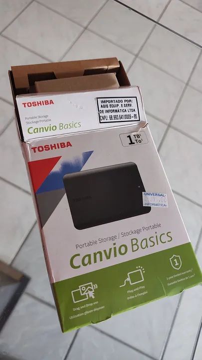 HD Externo 1 TB(terabyte) Toshiba - Foto 3