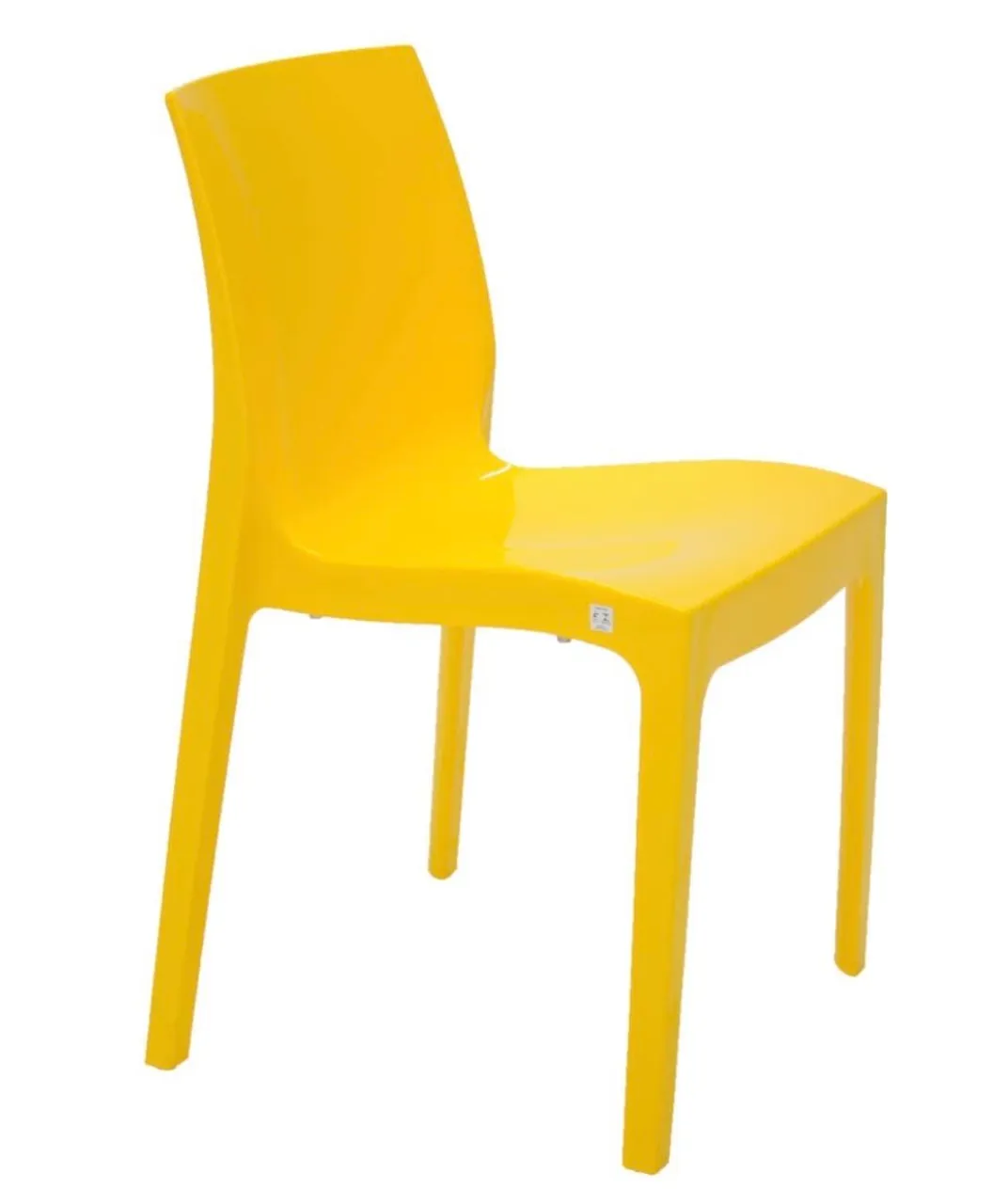 Cadeira de Plástico Amarela