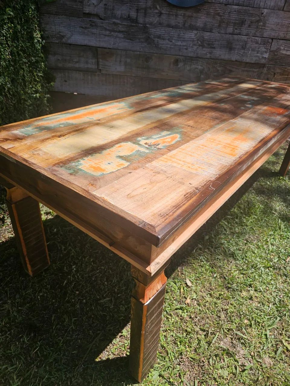 Mesa rustica madeira demolição  - Foto 5
