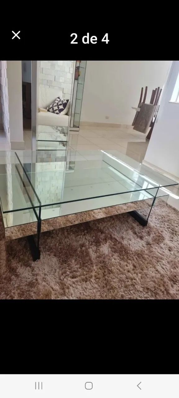 Mesa de vidro incolor 120x8064168518028289123