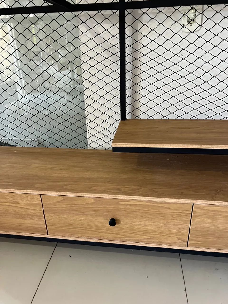 Móvel Industrial de loja com prateleiras e gavetas Mdf com tela - Novo - Foto 5