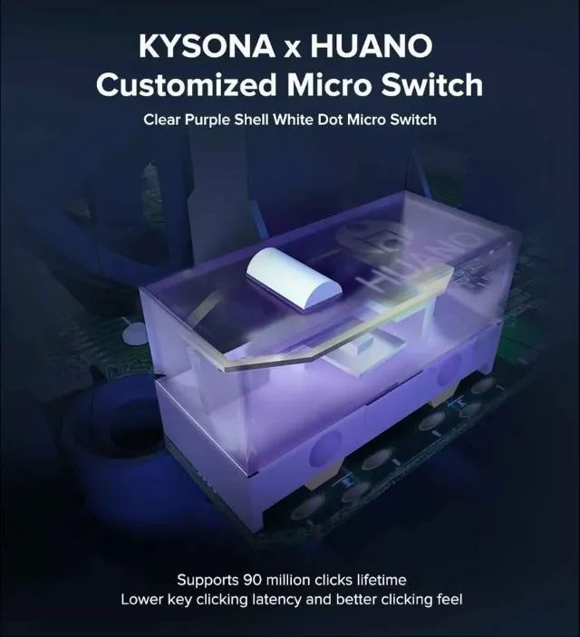 Mouse Gamer Kysona M617 8000hz - Foto 3