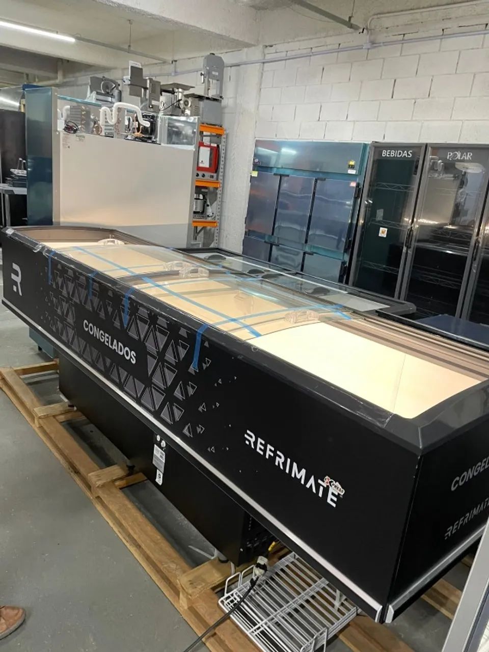 Ilha congelados e refrigerados 3m vidro semi curvo com led (Ester) - Foto 2