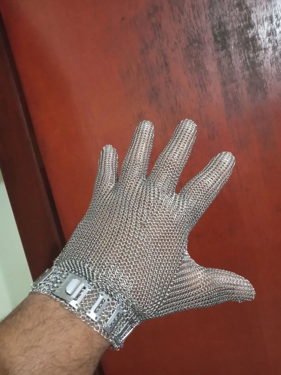 Luva de Aço Malha de Proteção - Segurança e Resistência - Foto 3