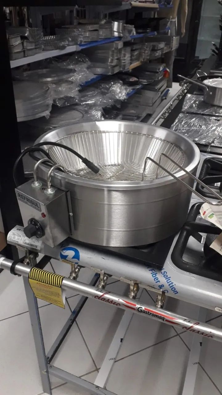 Tacho fritador redondo 7 litros - GG Inox - Sadi