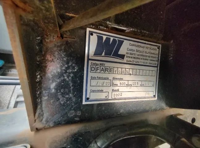 Baú WL ano 2022 5x2.5 m açoalho de Chapa  - Foto 8