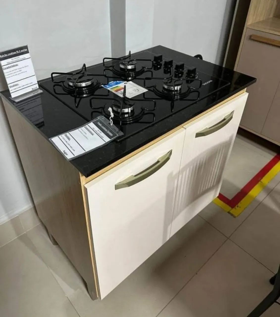Fogão Cooktop + balcão 