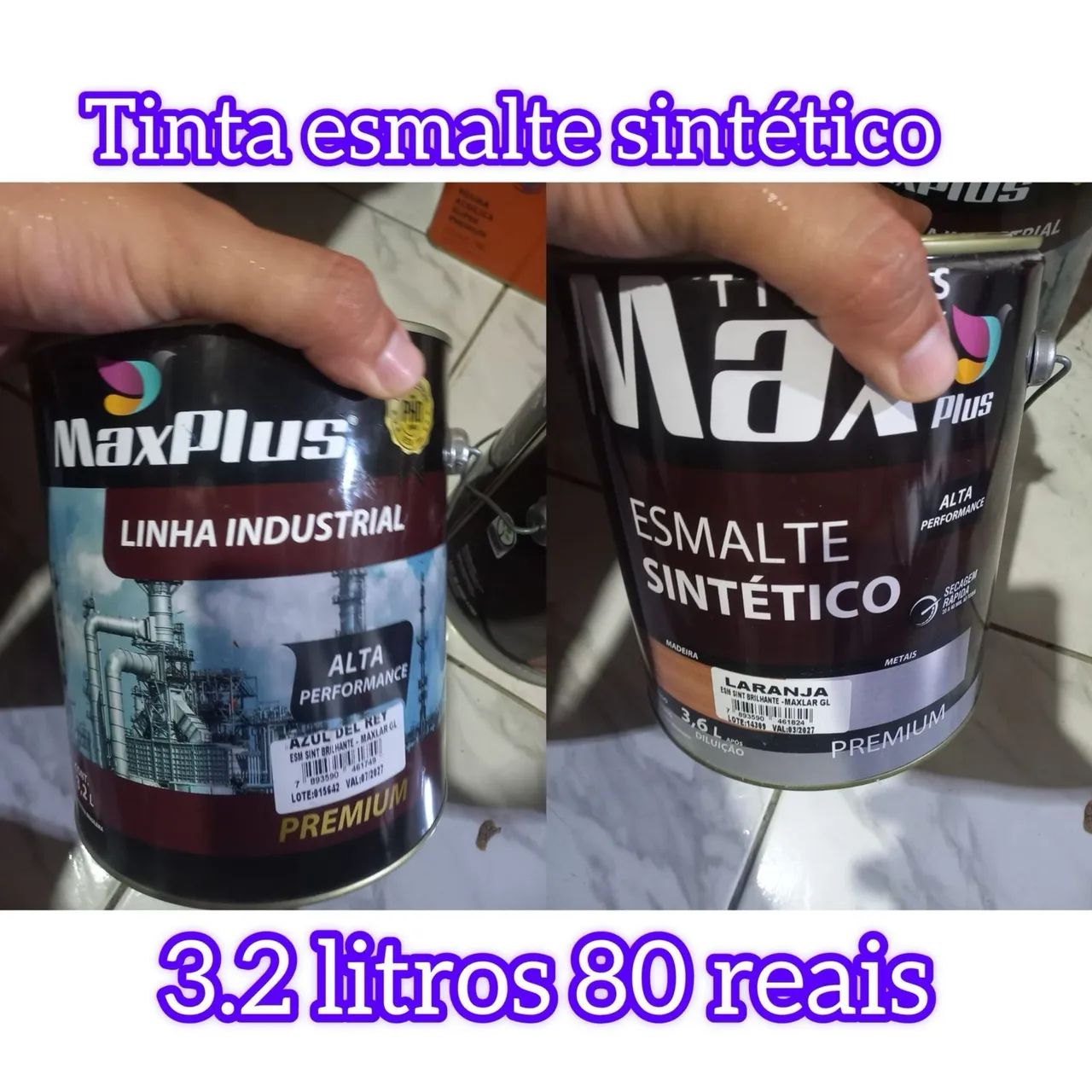 Tinta Esmalte Sintético MaxPlus - 3.2L e 3.6L
