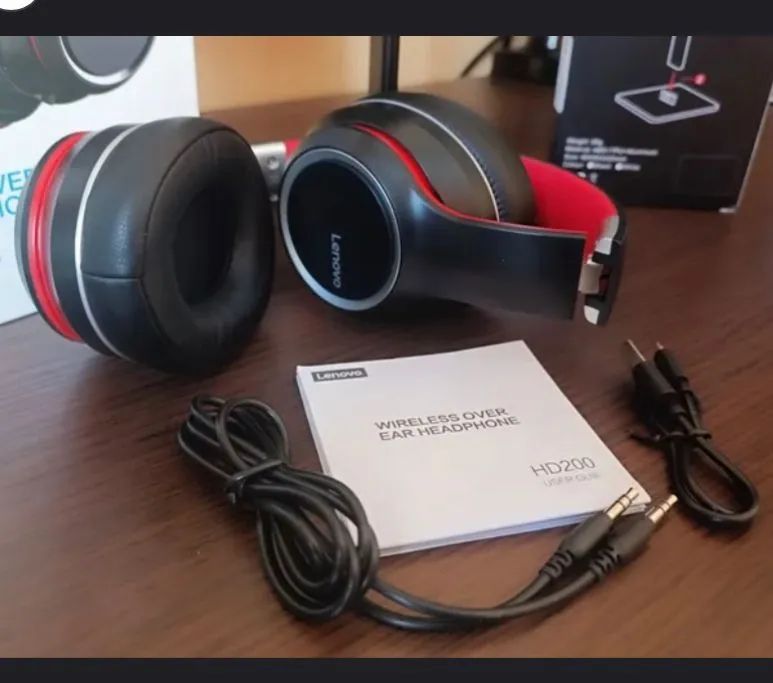 LENOVO THINKPLUS HD200 PRETO COM VERMELHO - Foto 3