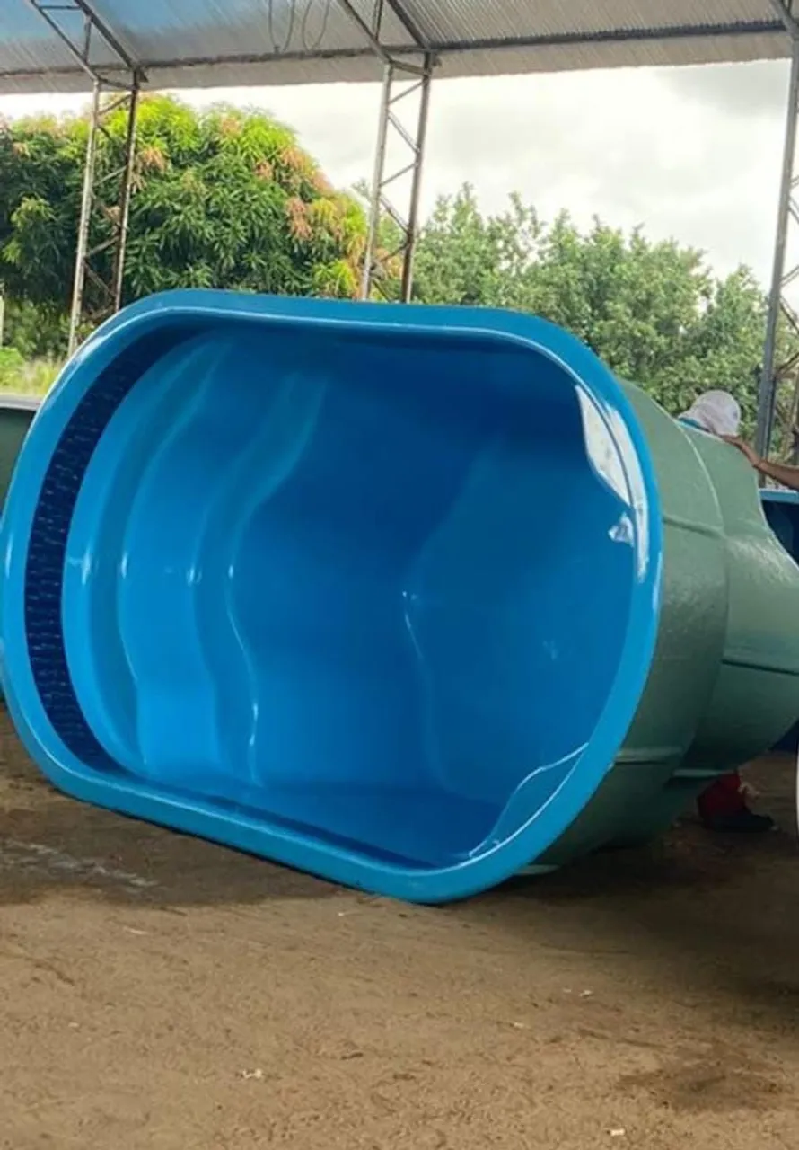 Piscina Fibra, Fabricação Águia Piscinas. 