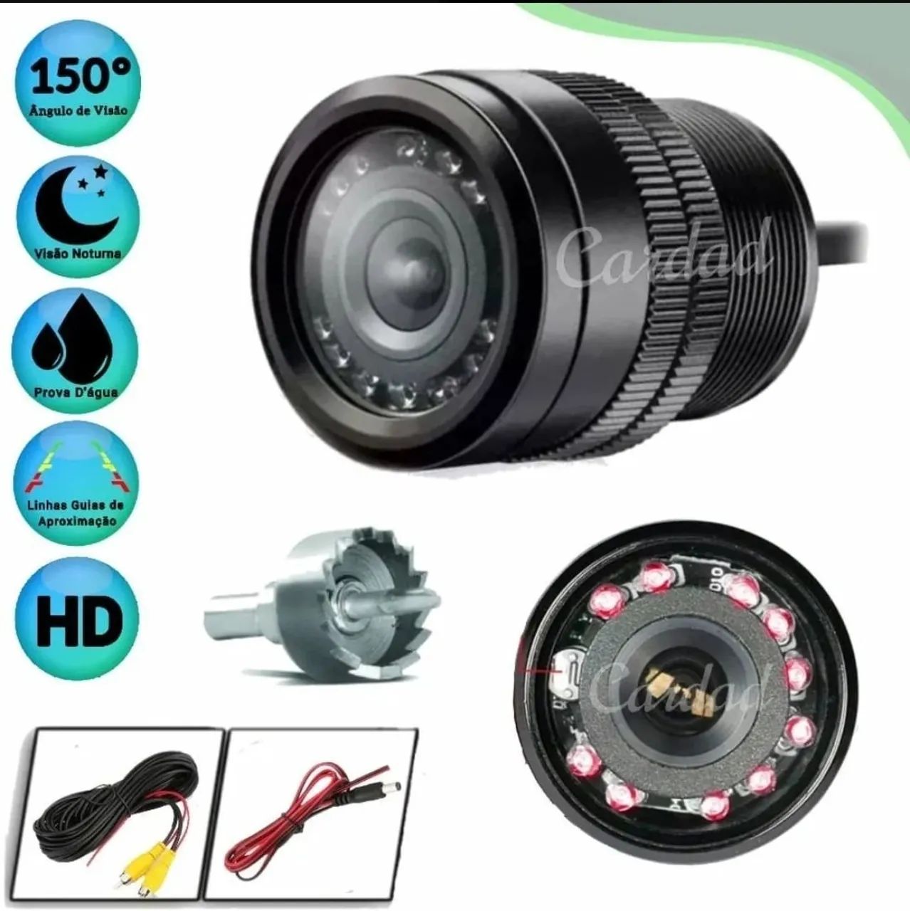 Câmera de Ré HD para Carro - Visão Noturna - Foto 4