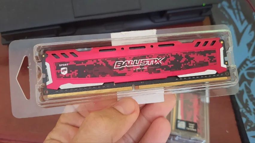 Memória Ram DDR4 8gb 2666mhz Ballistix Sport Crucial 