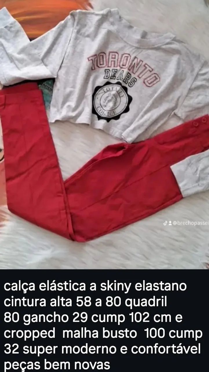 Conjunto cropped + calça - Toronto Bears College - Foto 5