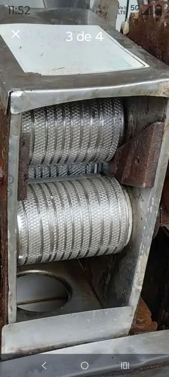 Garapeira luxo Moenda de Cana ROLO de INOX de 0