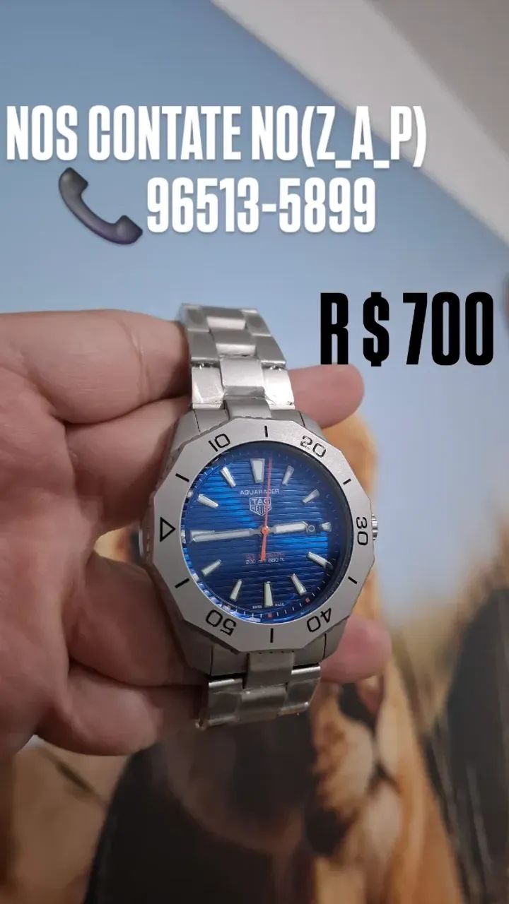 Relógio TAG HEUER Aquaracer Automático Fundo Azul