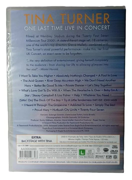 Tina Turner - One Last Time Live in Concert - DVD - Foto 2