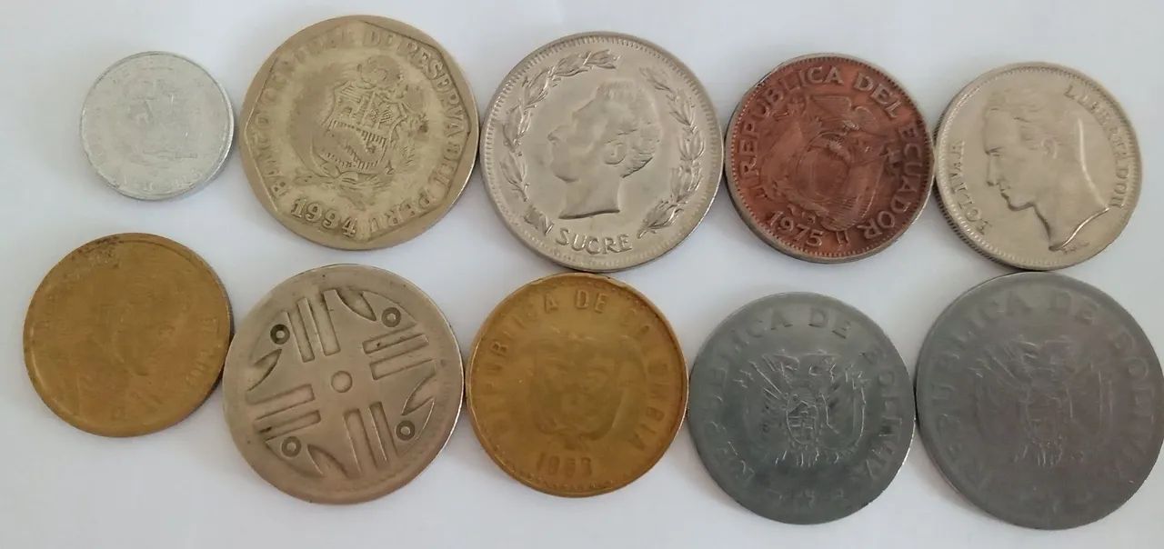 10 moedas do mundo - Países Andinos - Foto 4