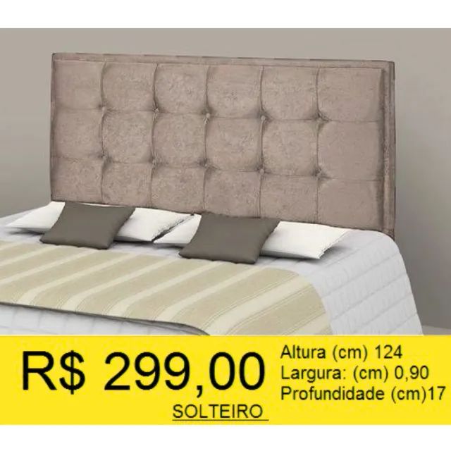 CABECEIRA SOLTEIRO A PRONTA-ENTREGA  - Foto 2
