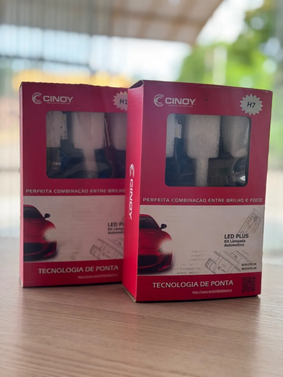 Lâmpadas de led H1 e H7 Kit Cinoy 6500k