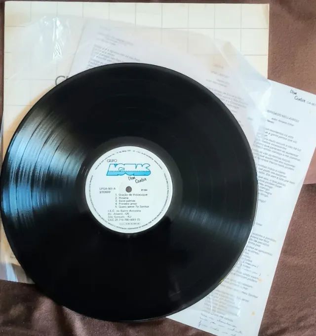 Lote 2 Lps Discos de Vinil Gospel Evangélicos - Grupo Águas - Com Encarte - Foto 4