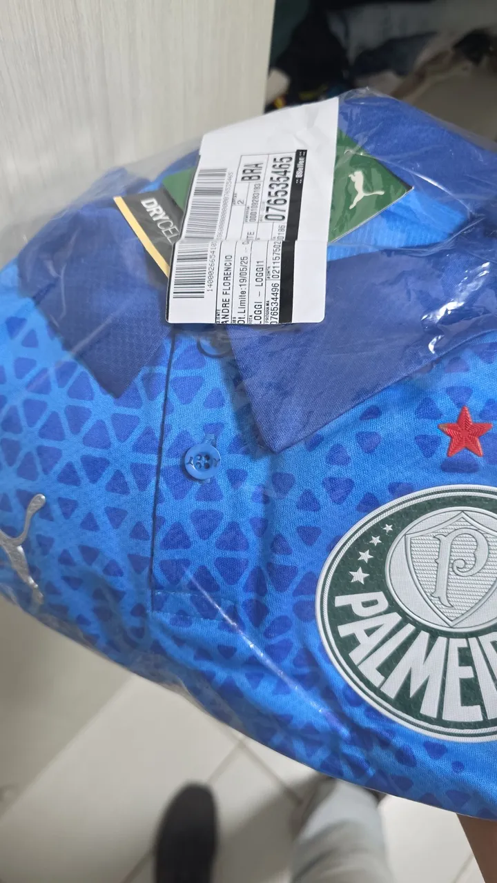 Camisa Palmeiras Azul Puma Oficial