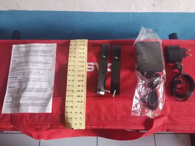 Teclado Musical Kobe Kb-300 Vermelho 61 Teclas de Sensibilidade. - Foto 3