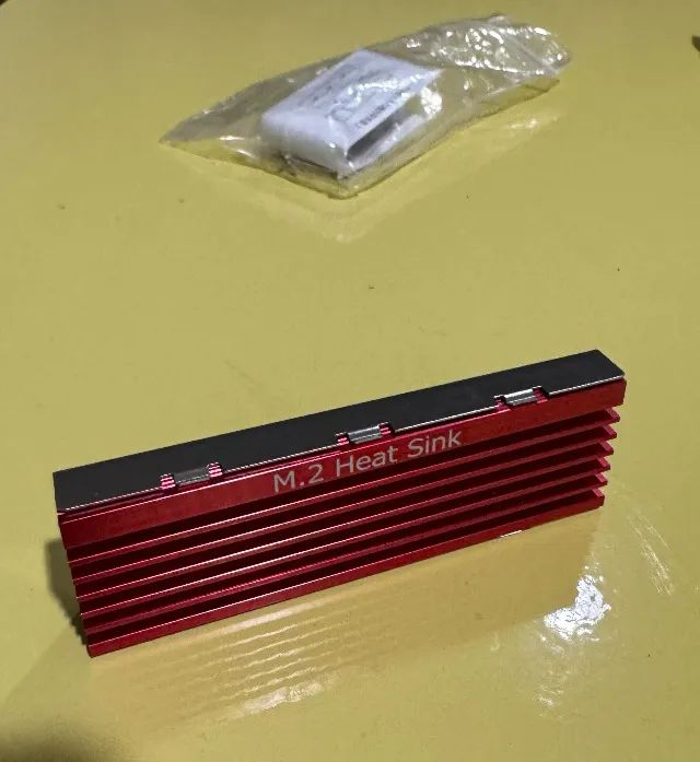Dissipador de Calor SSD M.2 MVME 2280 - VERMELHO - Foto 4