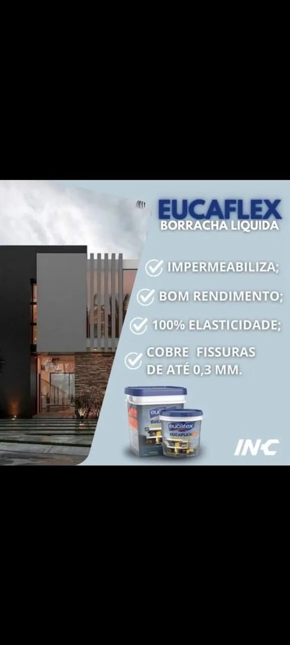 Tinta emborrachada 18l borracha liquida Eucatex e Renner. - Foto 4