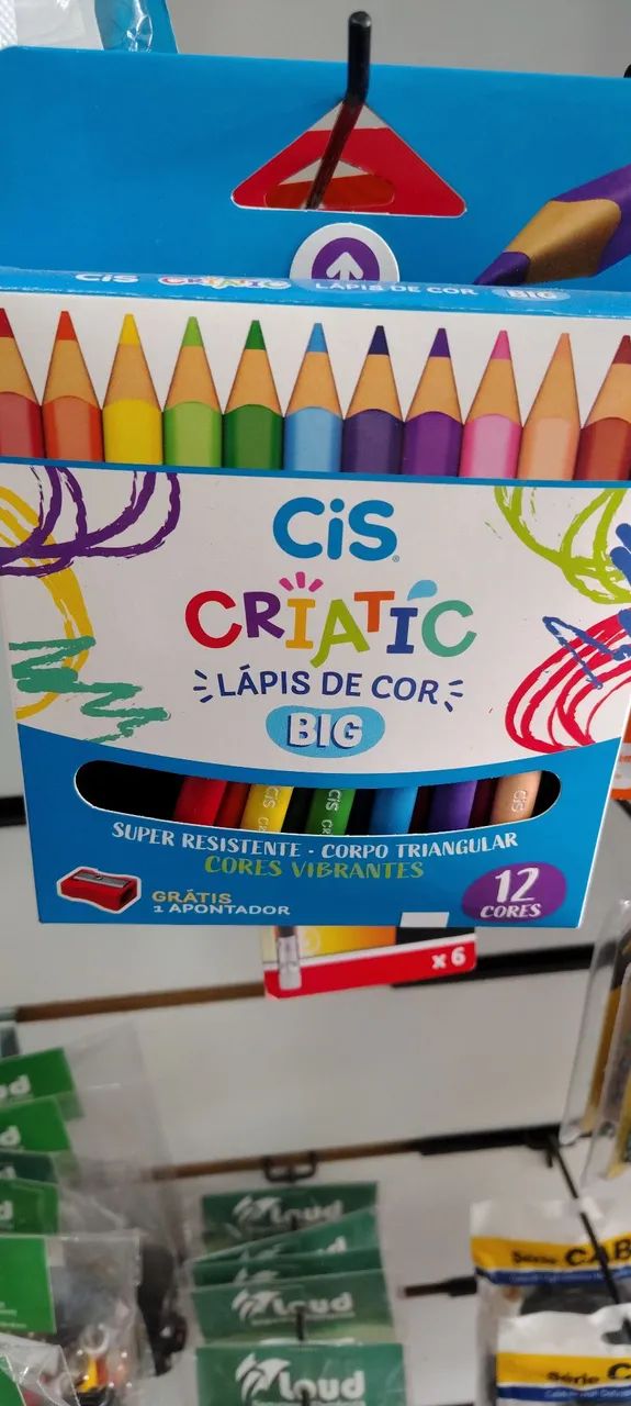 Lápis de cor CIS CRIATIC BIG COM 12