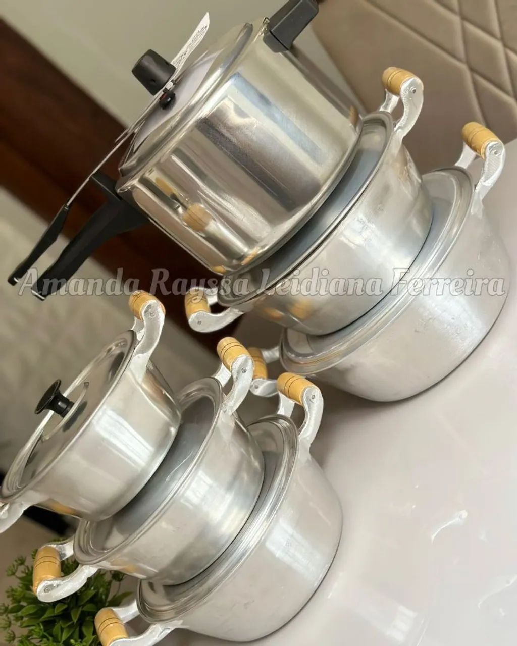 Conjunto de panelas e panela de pressão - Foto 5