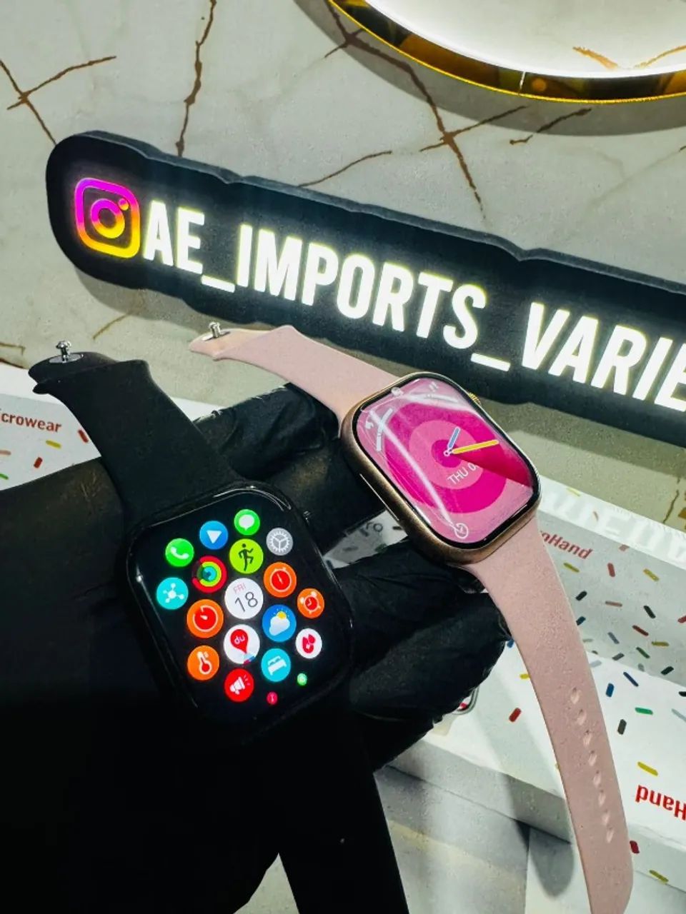 relogio smartwatch w29 pro com tela amoled - Foto 4