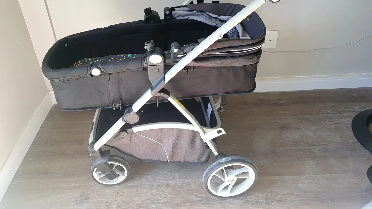 Carrinho de Bebê com Moisés