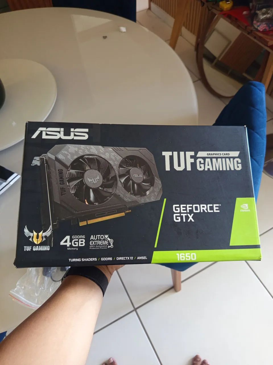 Placa de Vídeo ASUS TUF GAMING GeForce GTX 1650 4GB GDDR6. 600$ a vista, nao pago entrega