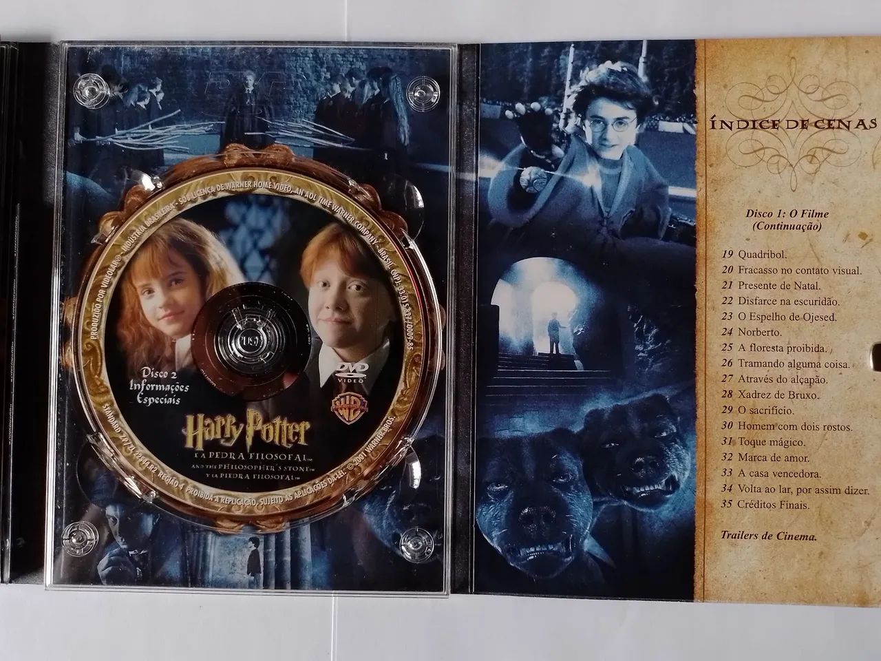 Dvd Harry Potter E A Pedra Filosofal Digipack Duplo Raríssimo  - Foto 4