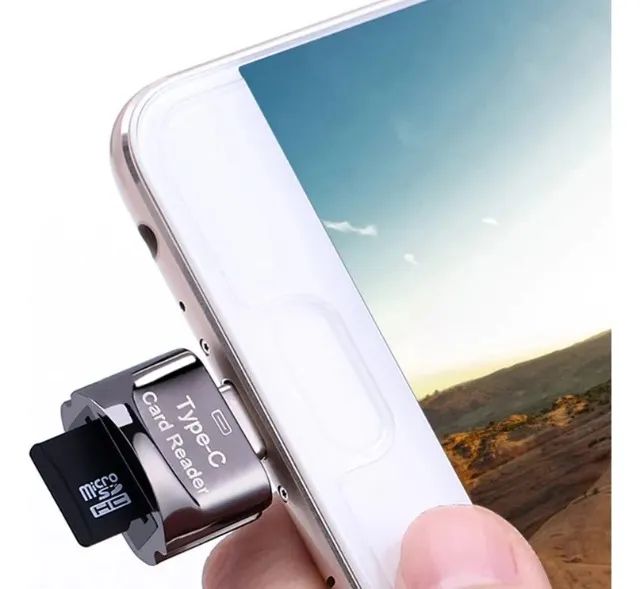 USB Type C Adapter Micro SD Card Reader OTG for Android, macOS, Windows64275303676803123