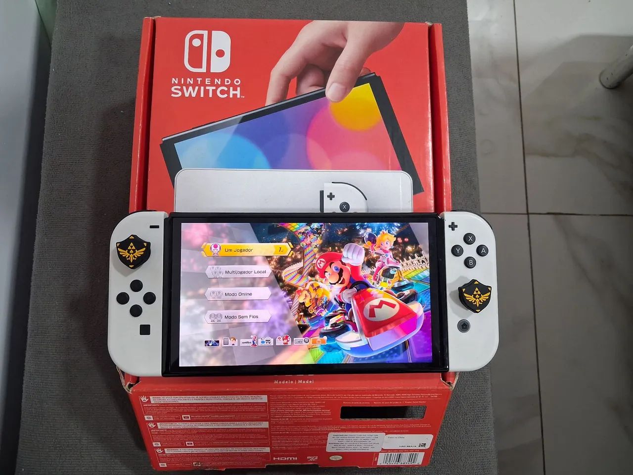 Nintendo Switch Oled Branco "Desbloqueado" - Foto 2