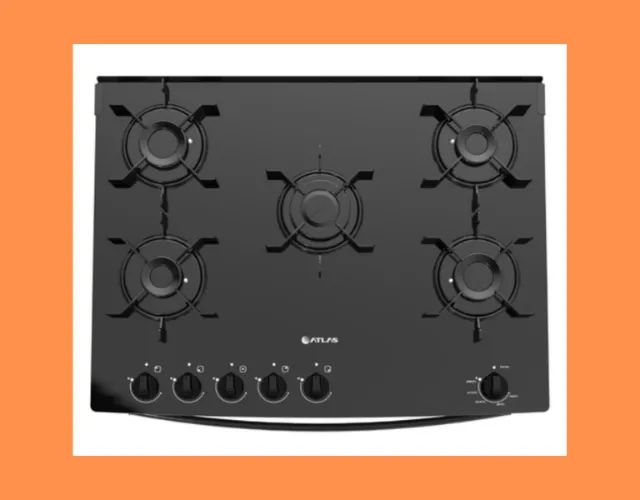 Fogão de 5 Bocas e Acendedor Automático Atlas Top Glass (MEGA PROMOÇÃO APROVEITE)!! - Foto 2