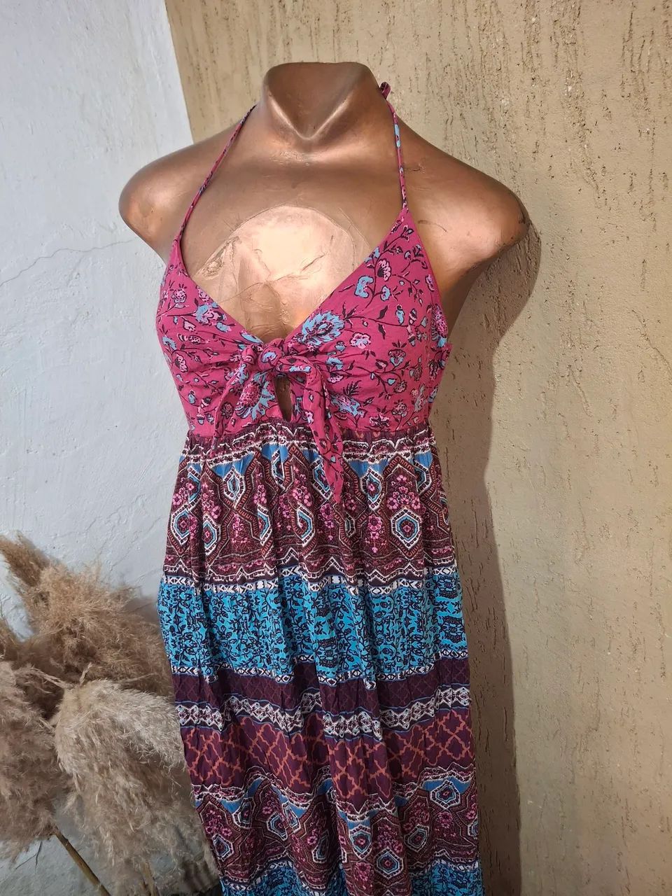 Vestido longo forever21 indiano boho tm P - Foto 2