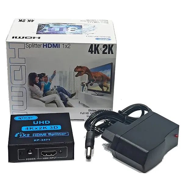 Splitter HDMI Divisor com 1 Entrada e 2 Saídas 3D - Knup em São Luís ma - Foto 6