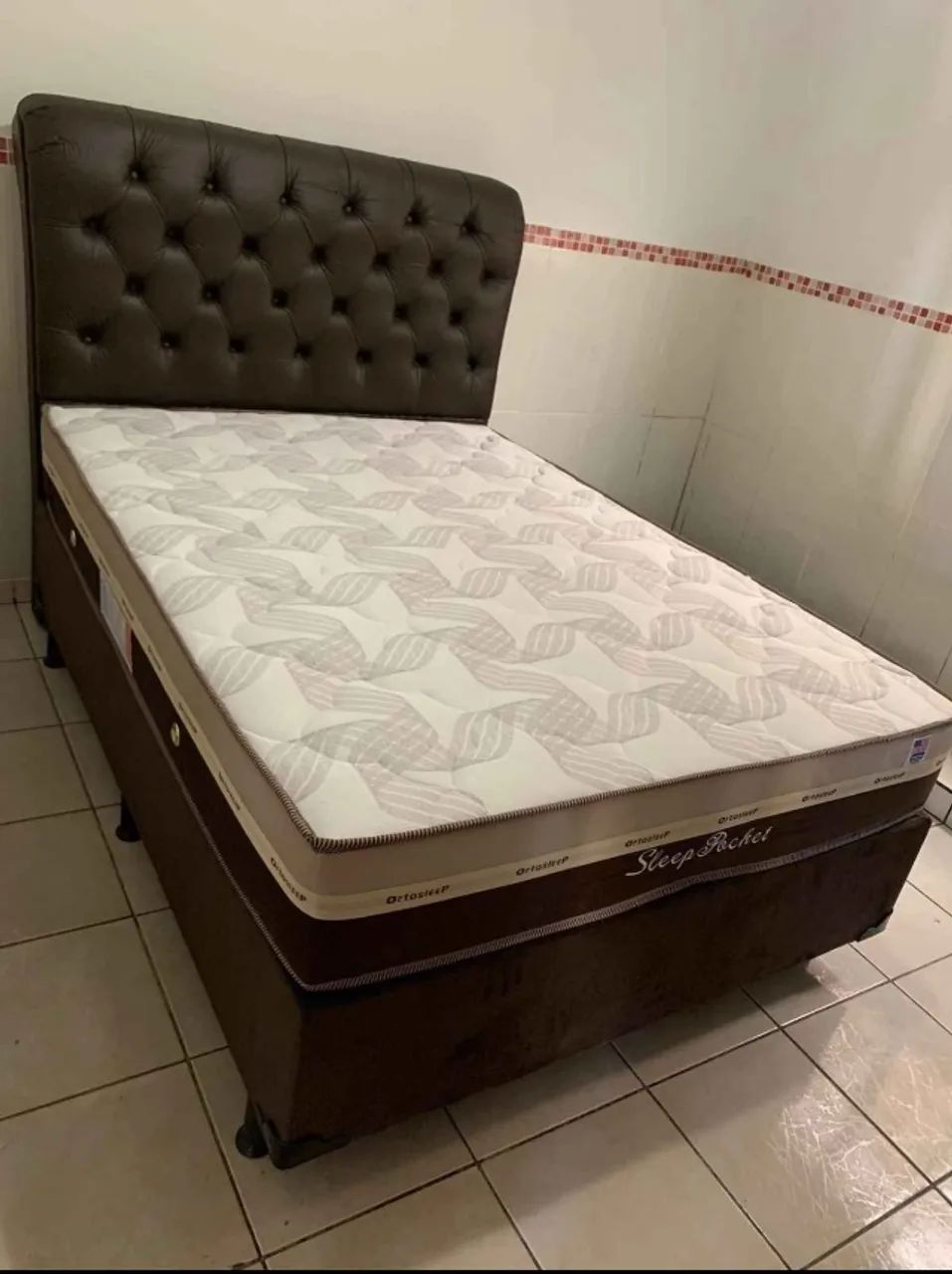 Cama box colchão molas d28 suporte