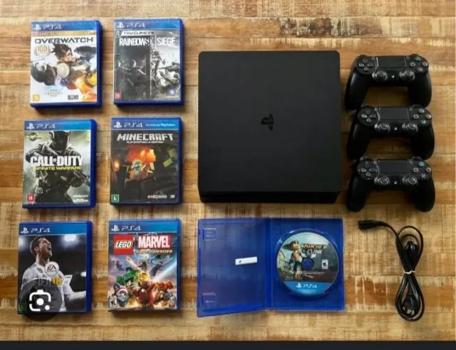 PS4 Slim, vendo ou troco por Nintendo Switch Oled
