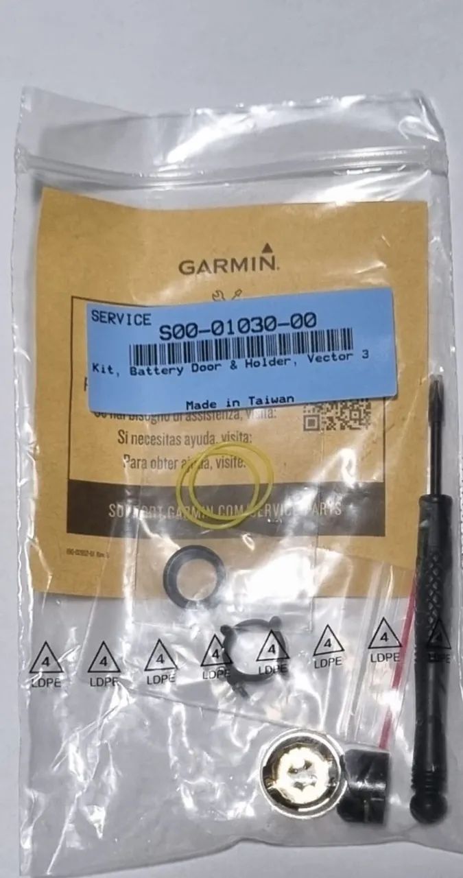 Kit Reparo para Pedal Vector Garmin Vector 3 e 3S tampa, placa