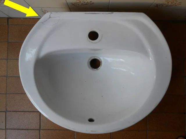 Pia/lavatório + coluna branco (usado/no estado) - Foto 4