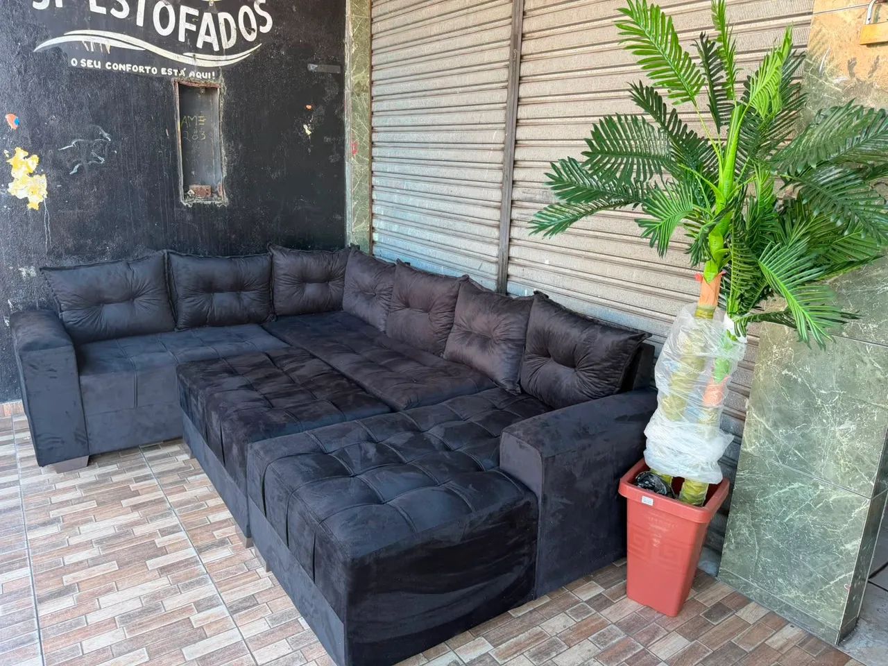 SOFA COM GARANTIA + ENTREGA GRÁTIS 