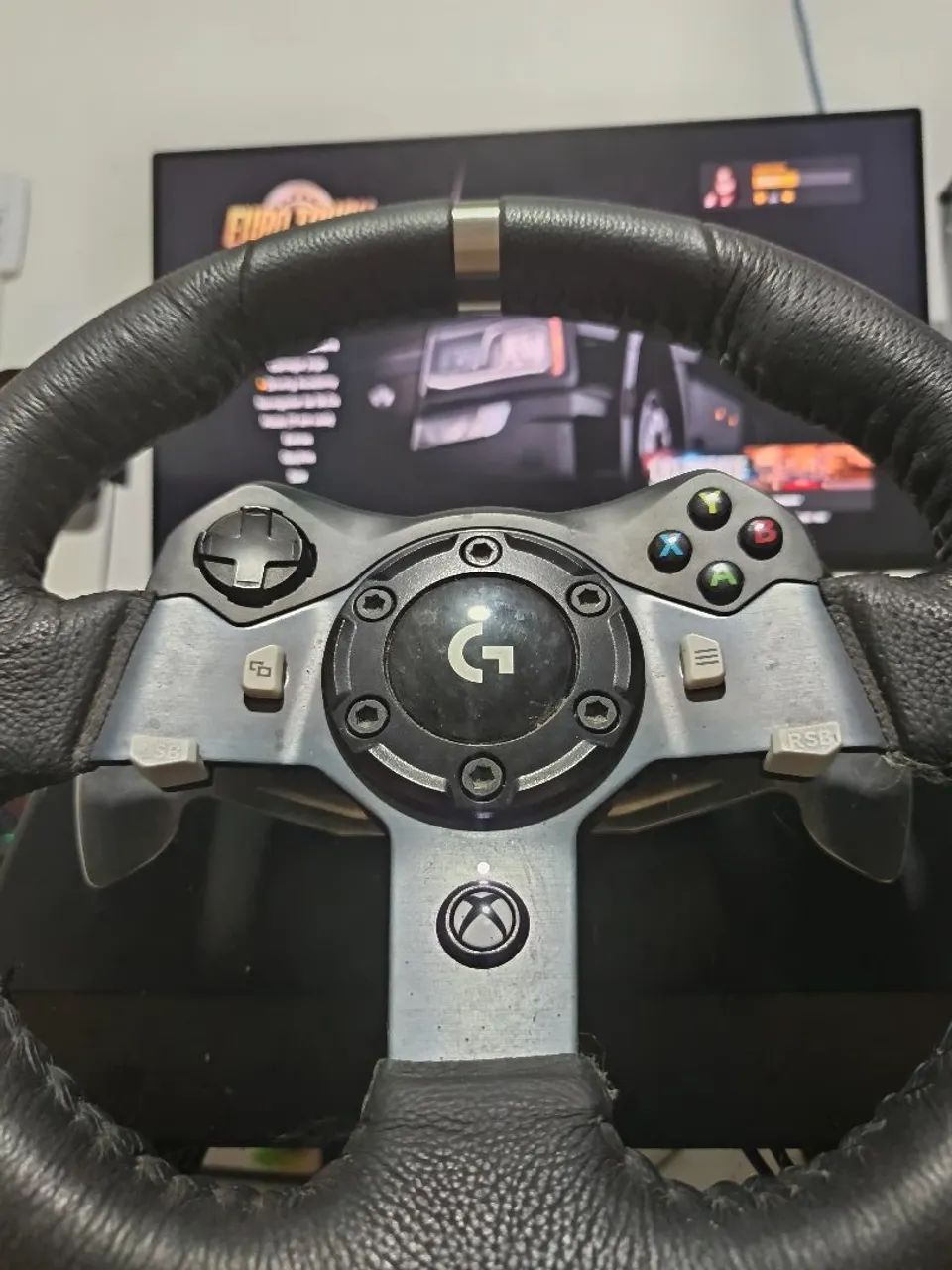 VOLANTE LOGITECH G920 (XBOX/PC) FUNCIONANDO 100% - com pedais e caixa