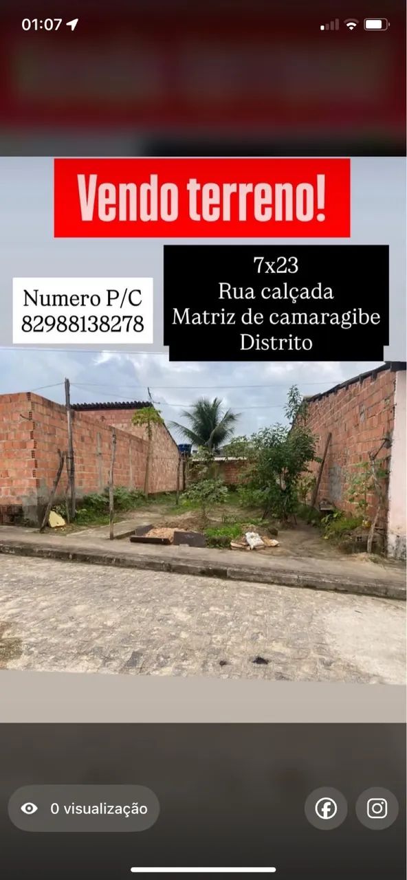 Vendo terreno em Matriz do camaragibe 